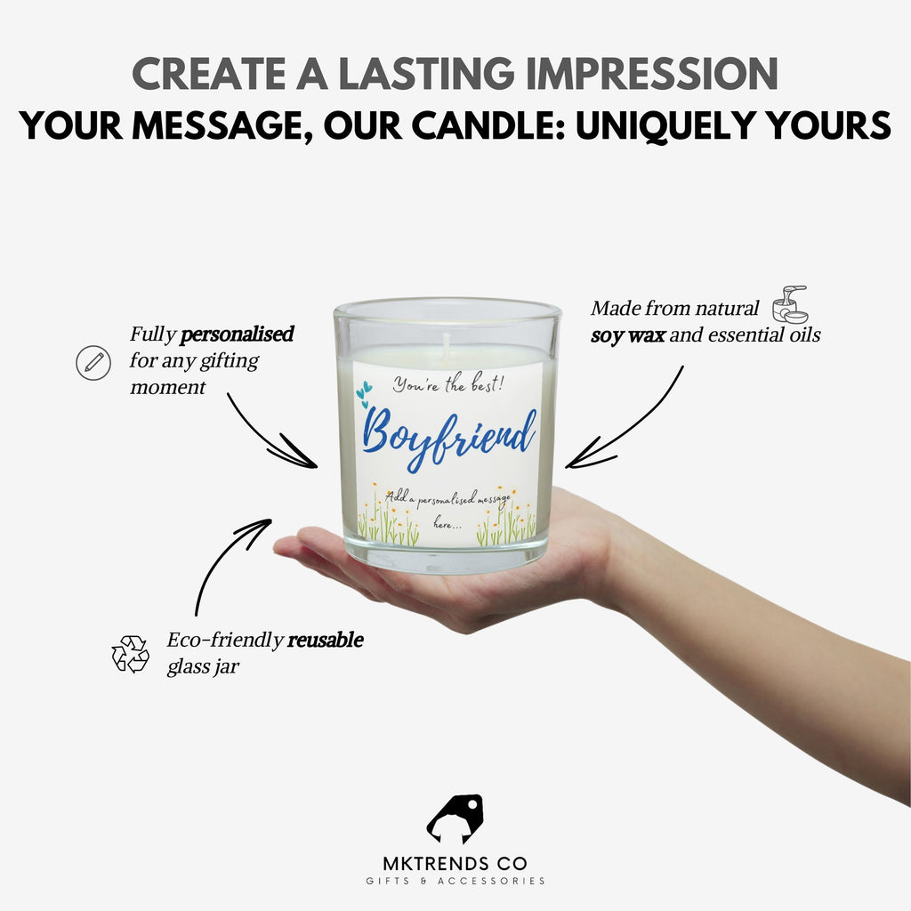 You're the Best Boyfriend Personalised Candle Gift | Best Boyfriend Candle | Thoughtful Gift for Boyfriend | Best Husband Gift | One I Love Etsy