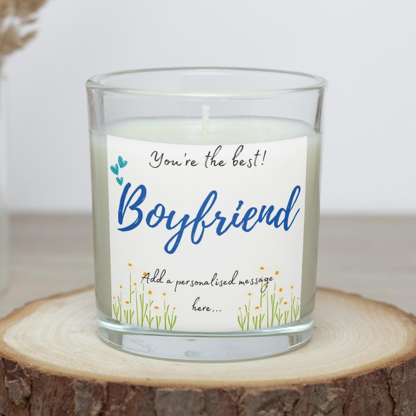 You're the Best Boyfriend Personalised Candle Gift | Best Boyfriend Candle | Thoughtful Gift for Boyfriend | Best Husband Gift | One I Love Etsy