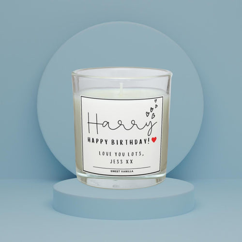 Boyfriend Name Message Personalised Candle Gift | Cute Gift for Boyfriend | Love You Gift | Thoughtful Candle Gift for Husband or Boyfriend Etsy