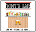 Garden Bar Personalised Candle | Garden Bar Decor Gift | Custom Garden Pub Decor | House Party Decor | Custom Bar Message | Personalised Bar Etsy