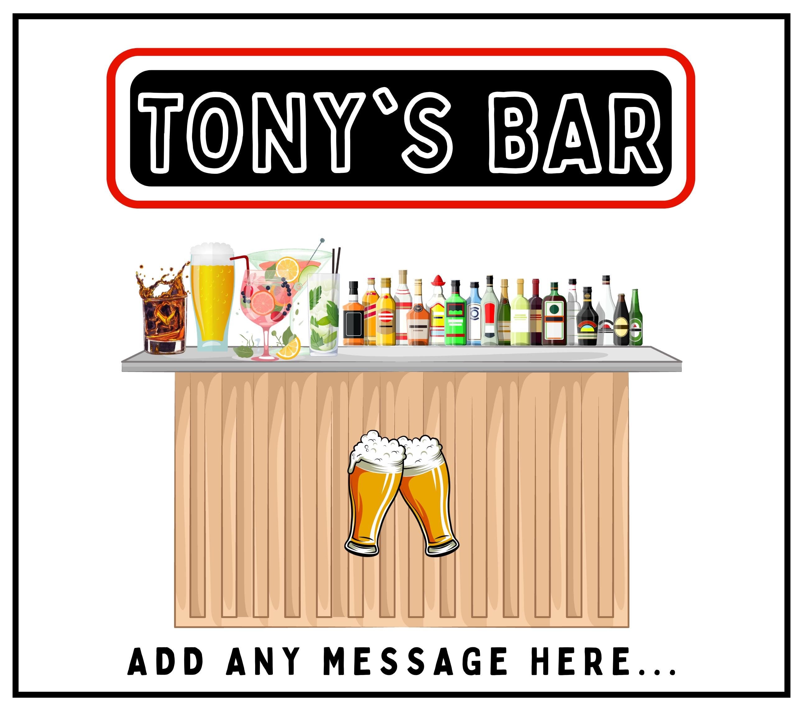 Garden Bar Personalised Candle | Garden Bar Decor Gift | Custom Garden Pub Decor | House Party Decor | Custom Bar Message | Personalised Bar Etsy