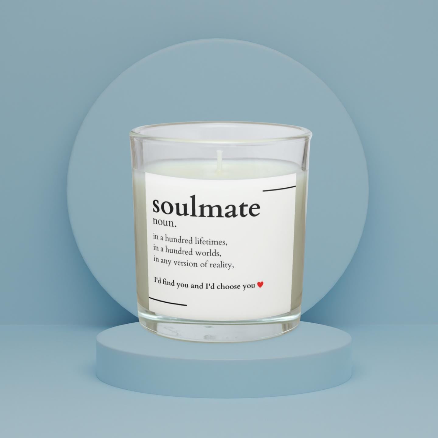 Soulmate Boyfriend Quote Message Personalised Candle | Cute Gift for Boyfriend | Romantic Gift for Husband | Any Message Custom Candle Gift Etsy