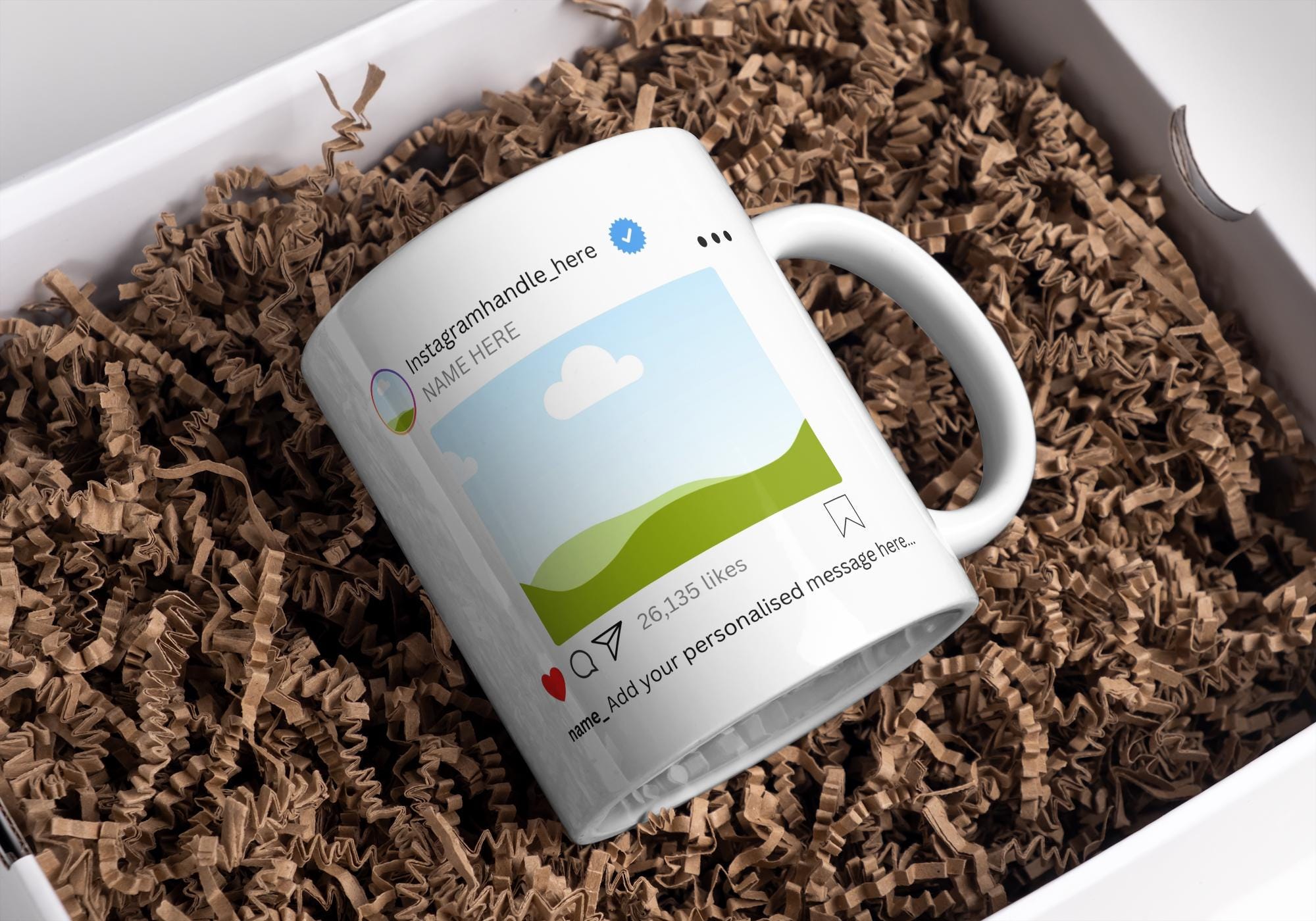 Personalised Instagram Mug | Custom Insta Post Design | Funny Social Media Gift | Instagram Gift | Novelty Mug | Gift | Personalised Mug Etsy