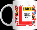 Personalised L Plate Mug | Learner Driver Gift | Funny Driving Mug | New Driver Present | Novelty Mug | Personalised Gift | Novelty Gift Etsy