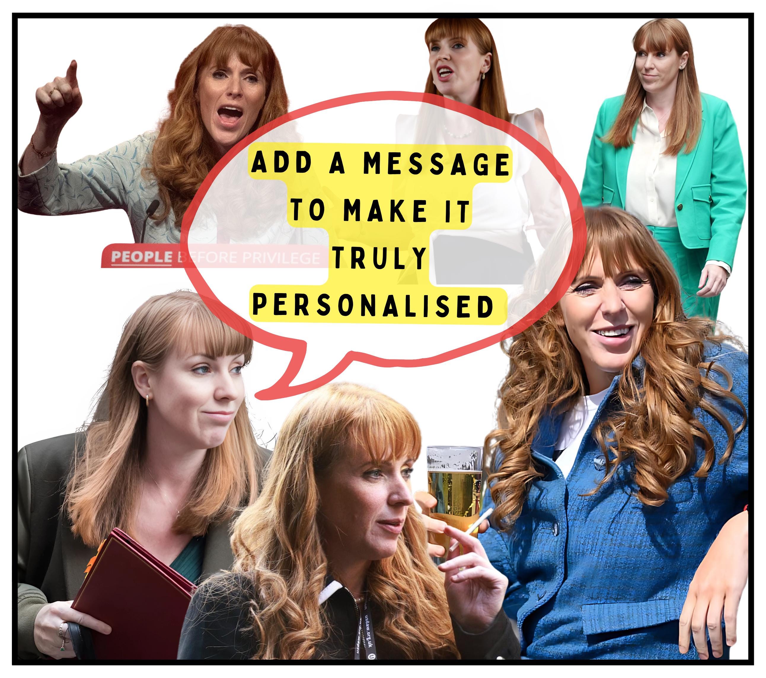 Funny Angela Rayner Candle Gift | Angela Rayner Message Personalised Candle | Deputy Prime Minister Quote Gift | Funny Politics Candle Gifts Etsy