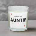 Number One Auntie Personalised Candle | Number 1 Aunty Gift | Best Auntie Candle Gift | Favourite Auntie | Love You Aunt | Personalised Gift Etsy
