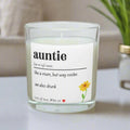Auntie Noun Personalised Candle Gift | Funny Auntie Noun Gift | Auntie Noun Message Gift | Auntie Birthday | Thoughtful Aunty Message Gift Etsy