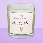 World's Best Mum Personalised Candle | Best Mum Gifts | Gifts for Mum | Mother's Day | Mum Birthday | Mum Christmas Gift | Mum Message Gift Etsy