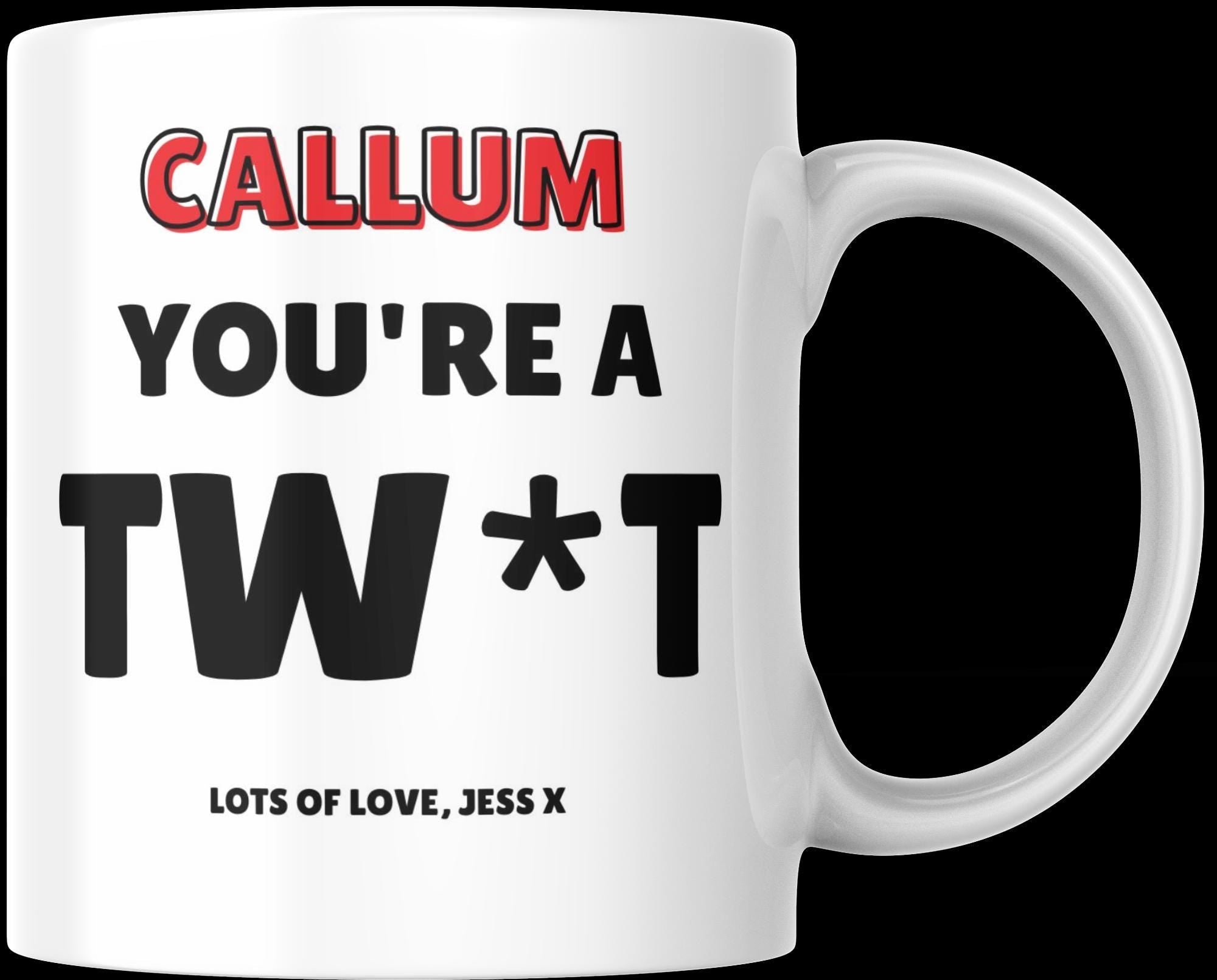 Personalised Mug | Funny Rude Gift | Custom Name | Sarcastic Gift | Sweary Gift | Novelty Mug | Personalised Gift | Personalised Name Gift Etsy