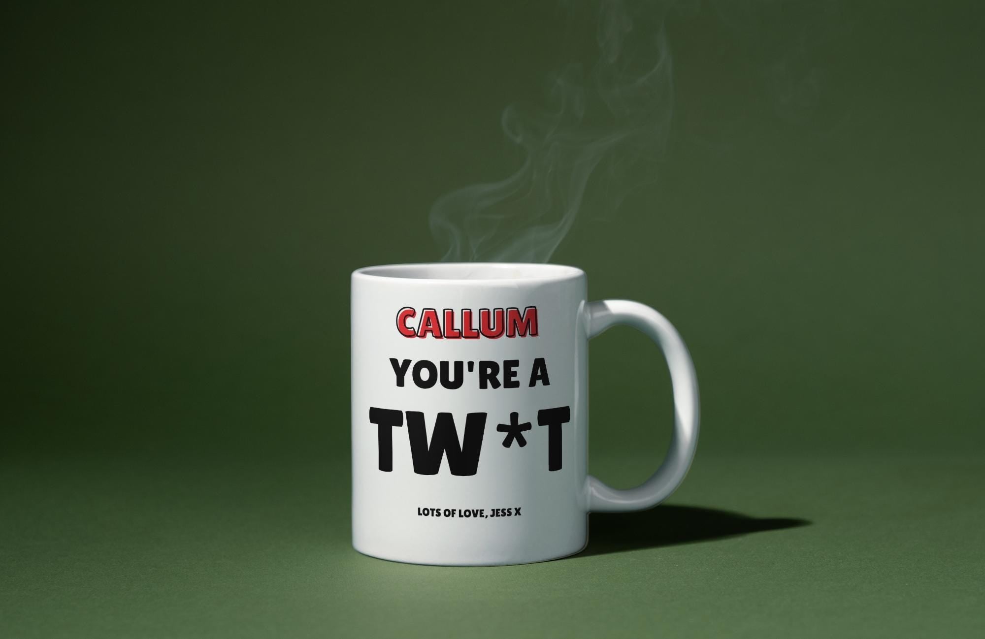 Personalised Mug | Funny Rude Gift | Custom Name | Sarcastic Gift | Sweary Gift | Novelty Mug | Personalised Gift | Personalised Name Gift Etsy