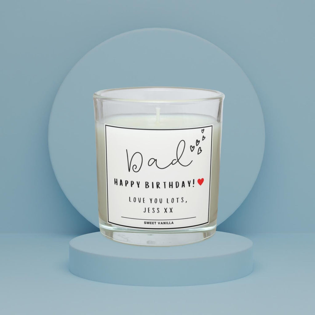 Dad Message Personalised Candle Gift | Any Message Dad Gift | Dad Birthday | Father's Day Gifts | Dad Appreciation Message | Dad Candle Gift Etsy