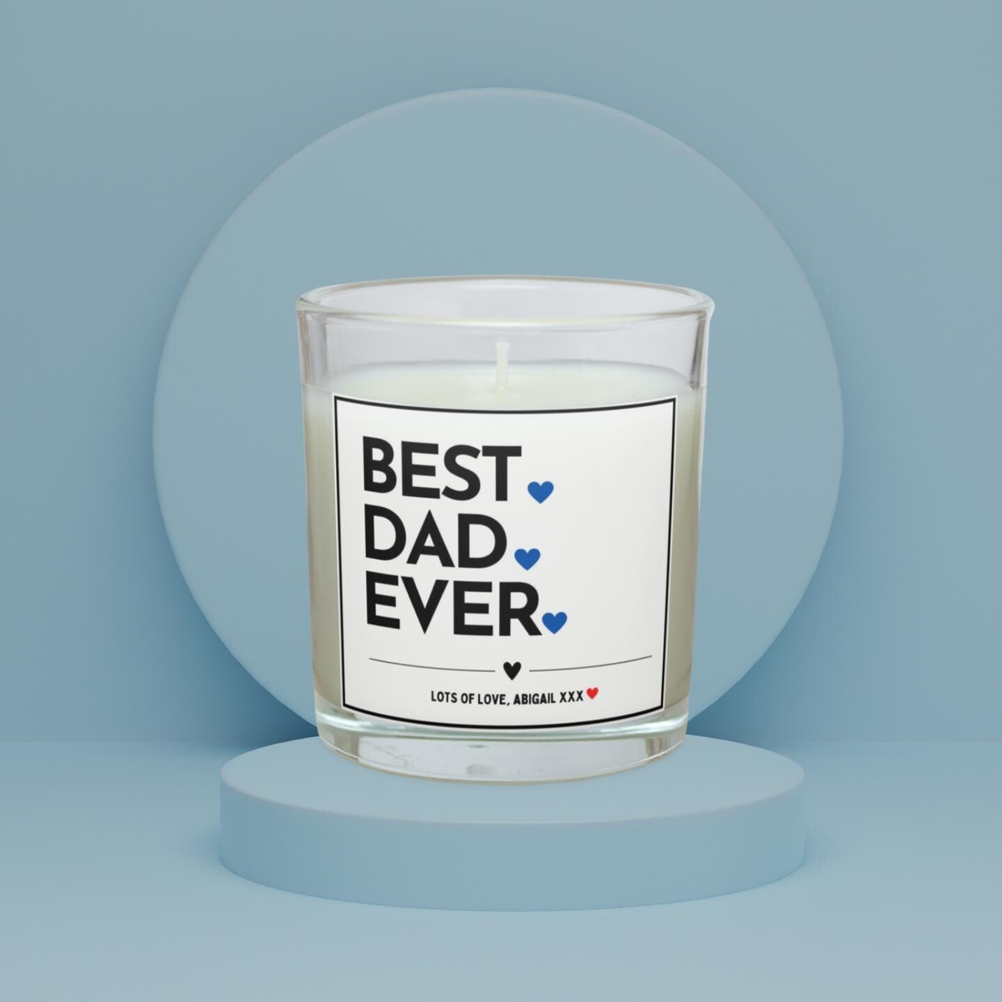 Best Dad Ever Personalised Candle | Best Dad Gift for Dad | Father's Day | Dad Appreciation Candle Gift | Dad Message | Thank You Dad Gift Etsy