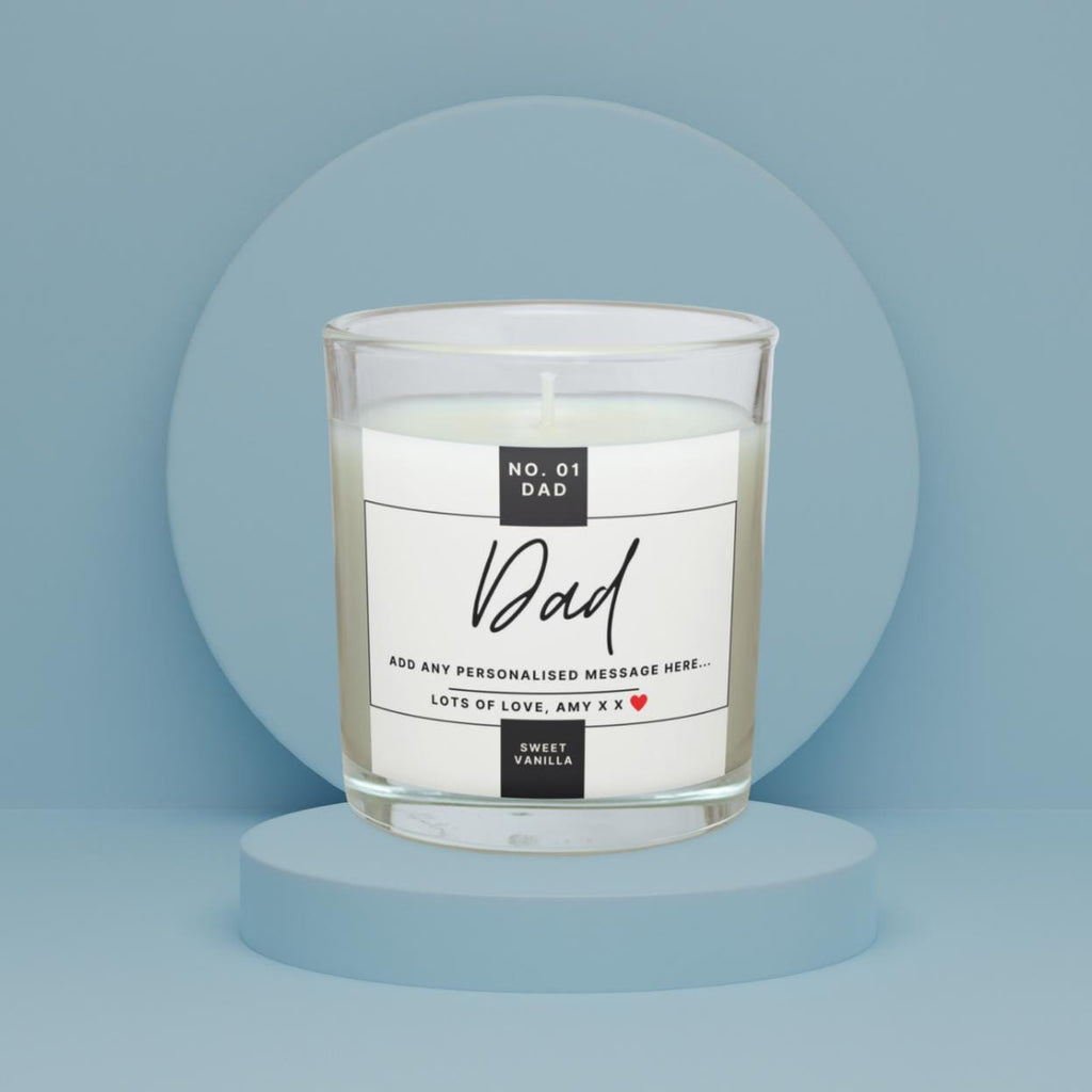 Dad Message Personalised Candle | Number 1 Dad Gift | Best Dad Message Candle | Dad Christmas | Father's Day Gift | Custom Dad Message Gift Etsy