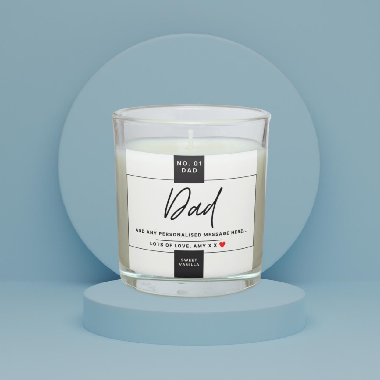 Dad Message Personalised Candle | Number 1 Dad Gift | Best Dad Message Candle | Dad Christmas | Father's Day Gift | Custom Dad Message Gift Etsy