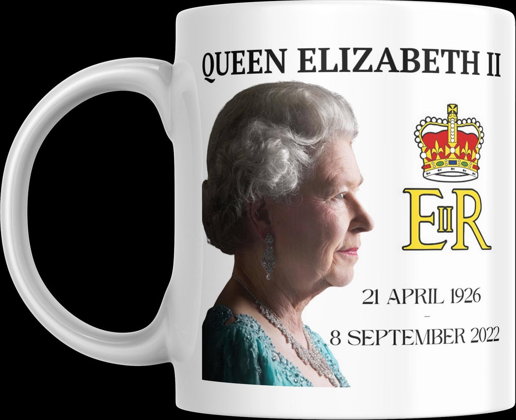HM Queen Elizabeth II Memorial Mug | Queen Tribute | Royal Gift | Commemorative Keepsake | Patriotic Gift | Novelty Mug | Royal Family Etsy