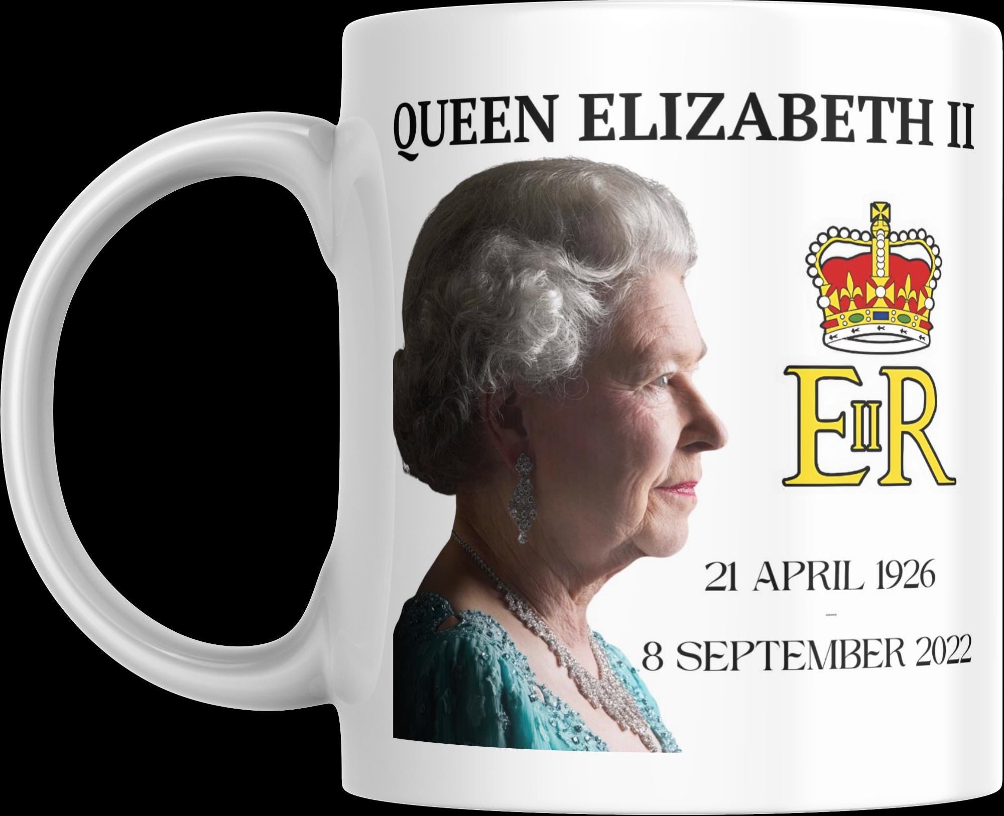 HM Queen Elizabeth II Memorial Mug | Queen Tribute | Royal Gift | Commemorative Keepsake | Patriotic Gift | Novelty Mug | Royal Family Etsy