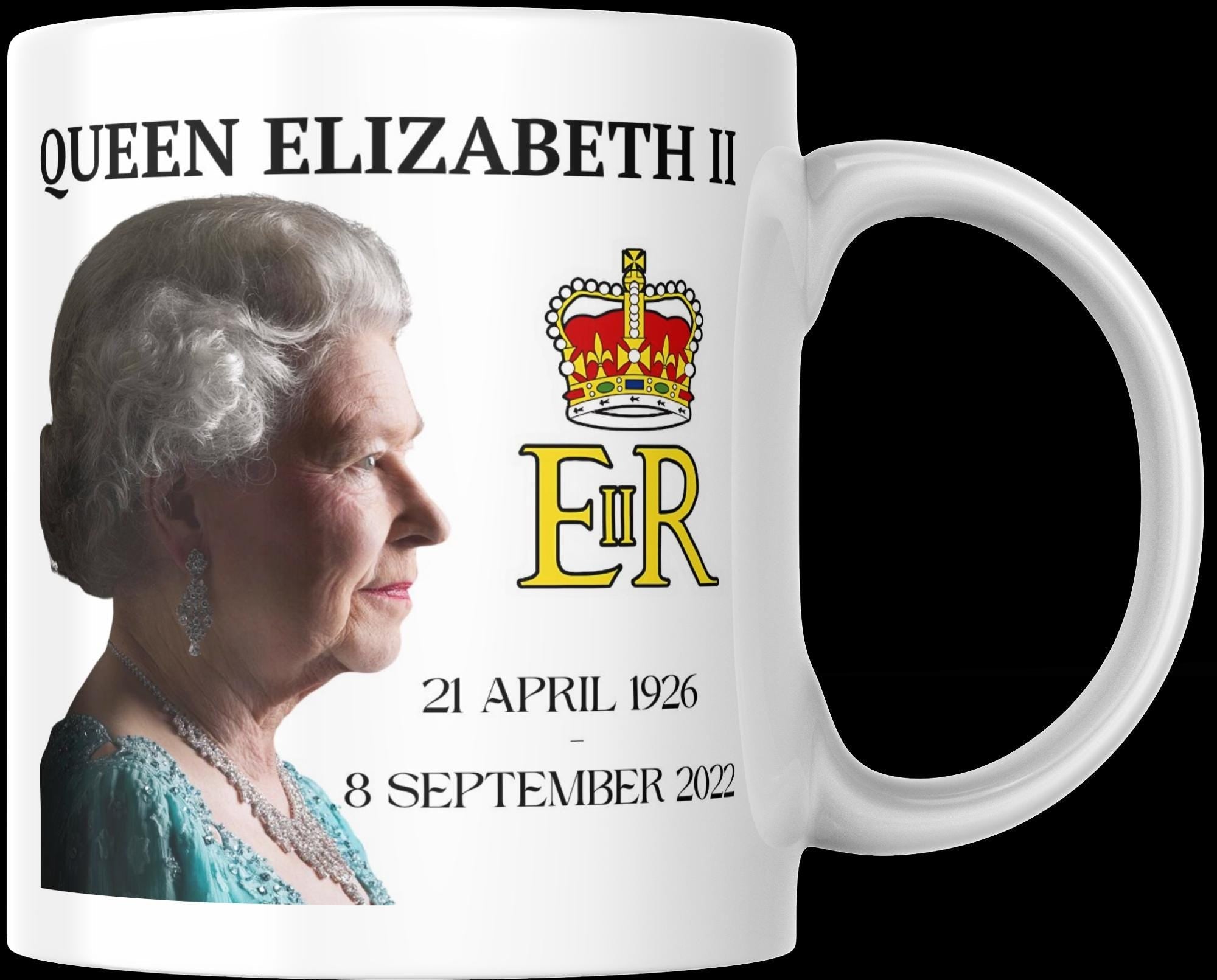 HM Queen Elizabeth II Memorial Mug | Queen Tribute | Royal Gift | Commemorative Keepsake | Patriotic Gift | Novelty Mug | Royal Family Etsy