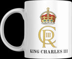 King Charles III Coronation Mug | CR III Monogram | Royal Emblem Design | Commemorative Souvenir | Patriotic Gift | King Charles | Royal Etsy