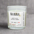 Happy Birthday Nanna Personalised Candle | Any Age Nanna Birthday Candle | Custom Birthday Message Gift for Nan | Grandma Birthday Candle Etsy