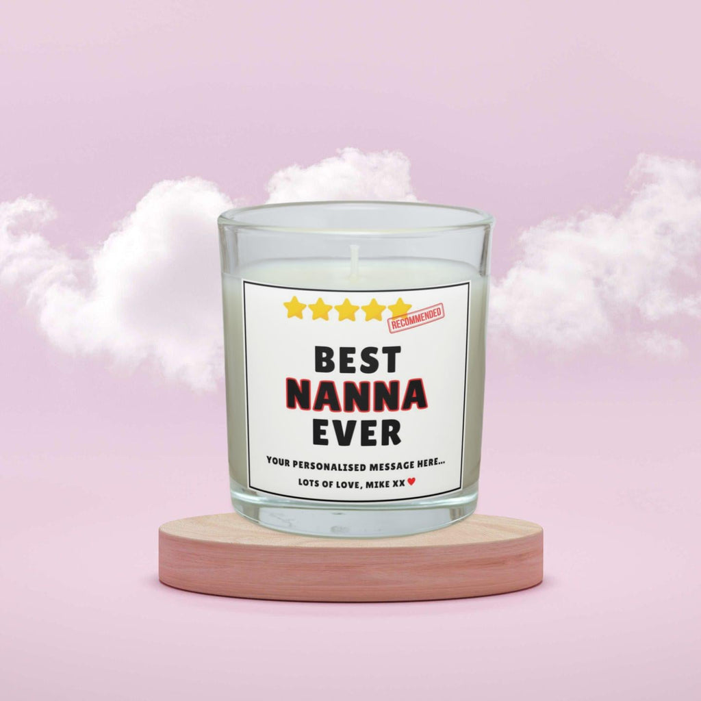 5 Star Best Nan Ever Personalised Candle | Nanna Funny Five Star Review Gift | Fun Novelty Gift for Nan | Nanna Birthday | Thank You Nanna Etsy