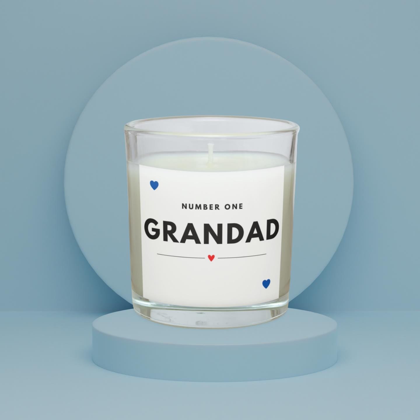 Number One Grandad Personalised Candle Gift | Best Grandad Gift | Grandad Appreciation | Thank You Grandad Candle | Gift from Grandchildren Etsy