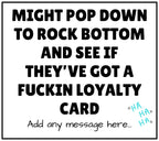 Funny Rock Bottom Personalised Candle | Funny Gift to Cheer Up Friend | Work Friend Gift | Funny Adult Quote Gift | Funny Sarcastic Meme Etsy