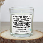 Funny Chip on Shoulder Personalised Candle | Funny Message Gift | Novelty Meme Candle | Sarcastic Humour | Work Friend | Funny Office Gifts Etsy
