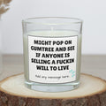 Funny Will to Live Personalised Candle | Novelty Gumtree Meme | Funny Gift for Friends | Co Worker gift | Secret Santa Funny Candle Gifts Etsy