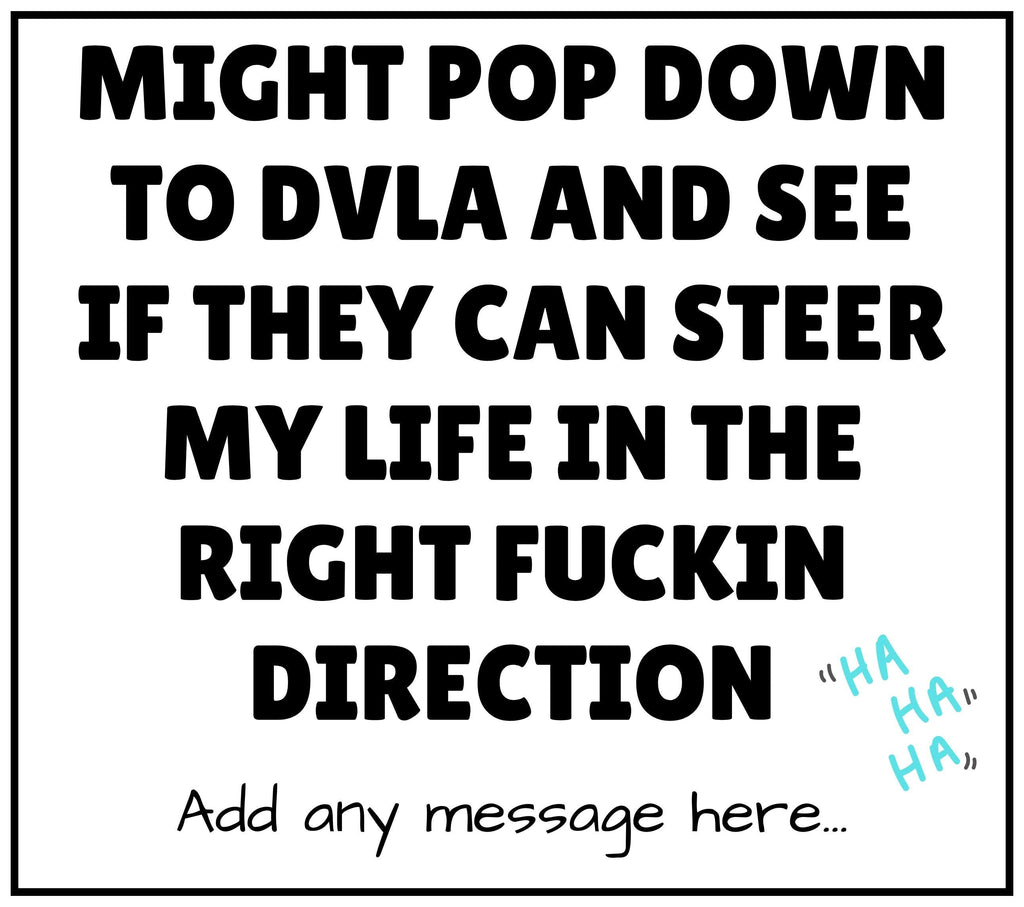 Funny Life Direction Message Candle | Sarcastic DVLA Meme Gift | Funny Joke Gift for Friends | From Mum Funny Gift | Funny Secret Santa Gift Etsy