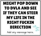 Funny Life Direction Message Candle | Sarcastic DVLA Meme Gift | Funny Joke Gift for Friends | From Mum Funny Gift | Funny Secret Santa Gift Etsy