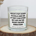 Funny Life Direction Message Candle | Sarcastic DVLA Meme Gift | Funny Joke Gift for Friends | From Mum Funny Gift | Funny Secret Santa Gift Etsy
