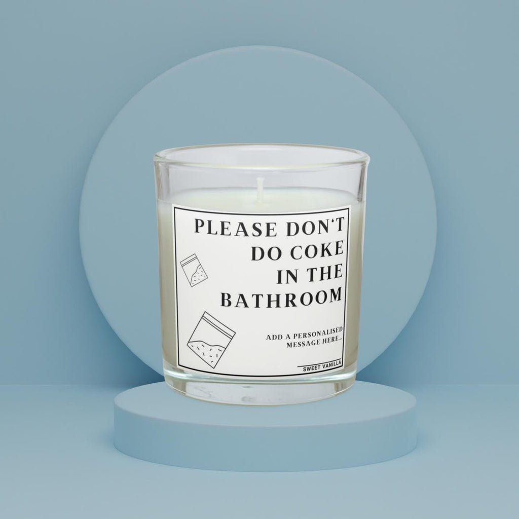 Funny Novelty Cocaine Personalised Candle | Funny House Party | Novelty Drugs Humour | Party Decoration | Joke Party Gift | Funny Cocaine Etsy