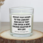 New Chapter Funny Personalised Candle | Novelty Life Struggles Gift | Bright Side of Life Candle Gift | Funny Thoughtful Gift | Message Gift Etsy