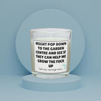 Funny Grow Up Personalised Candle | Novelty Childish Funny Gift | Funny Garden Centre Message Gift | Sarcastic Gift | Gift for Him or Her Etsy