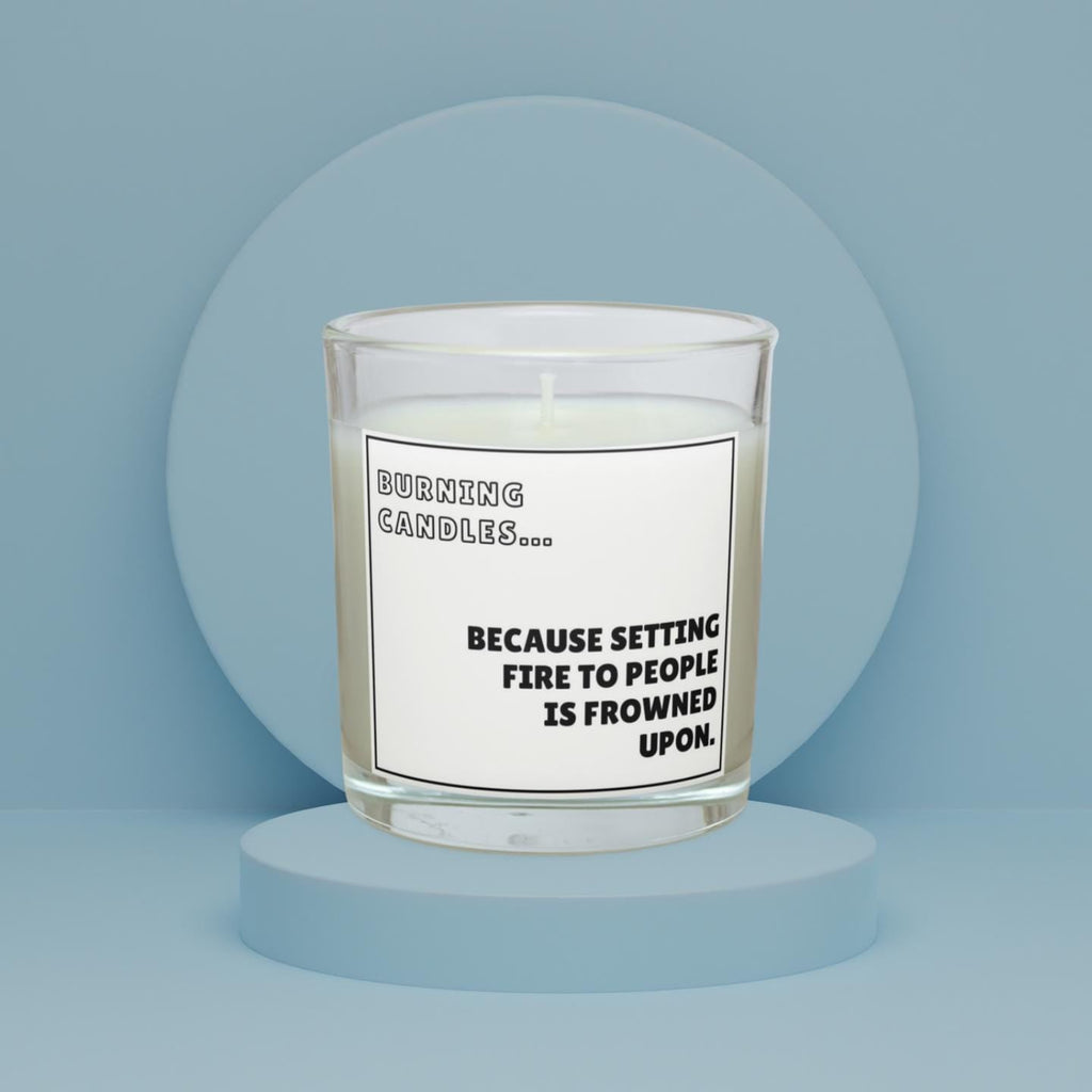 Funny Setting Fire to People Personalised Candle | Fun Novelty Message Candle | Gift for Work Friend | Funny Joke Personalised Candle Gift Etsy