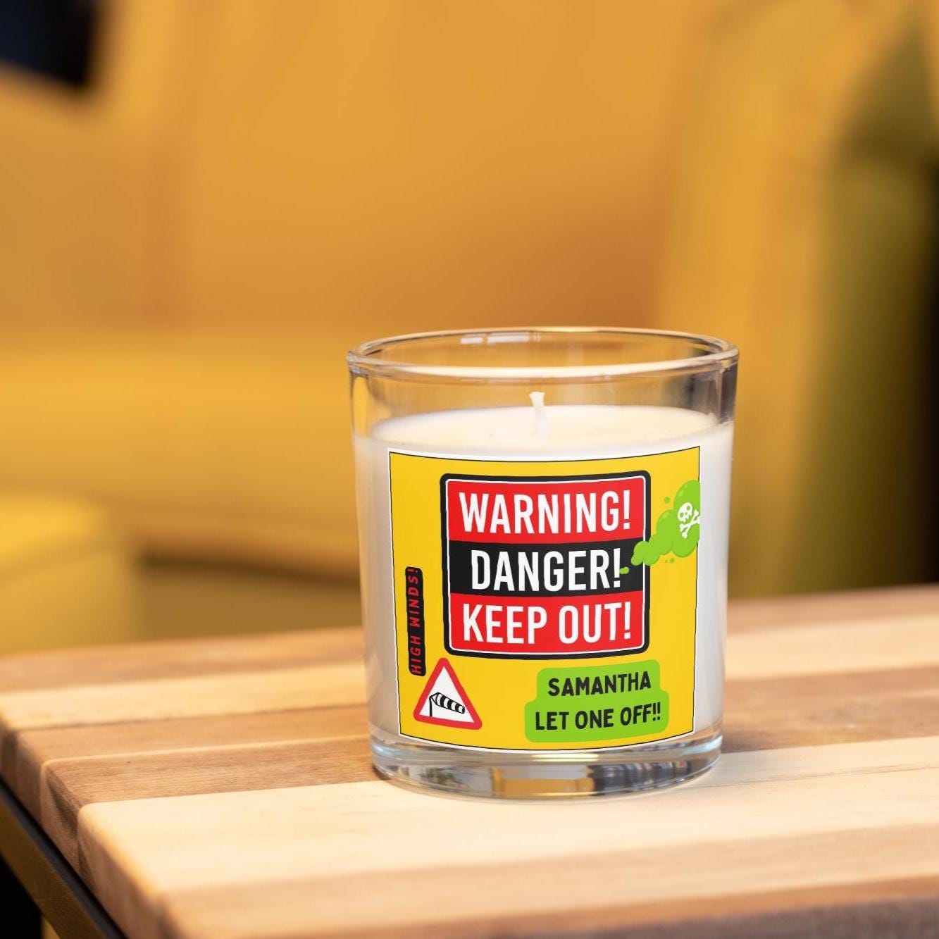 Fart Warning Danger Candle | Funny Candle | Funny Fart Gift | Smelly Dog Fart Joke | Novelty Toilet Joke Gift | Dad Joke | Teenager Fart Etsy