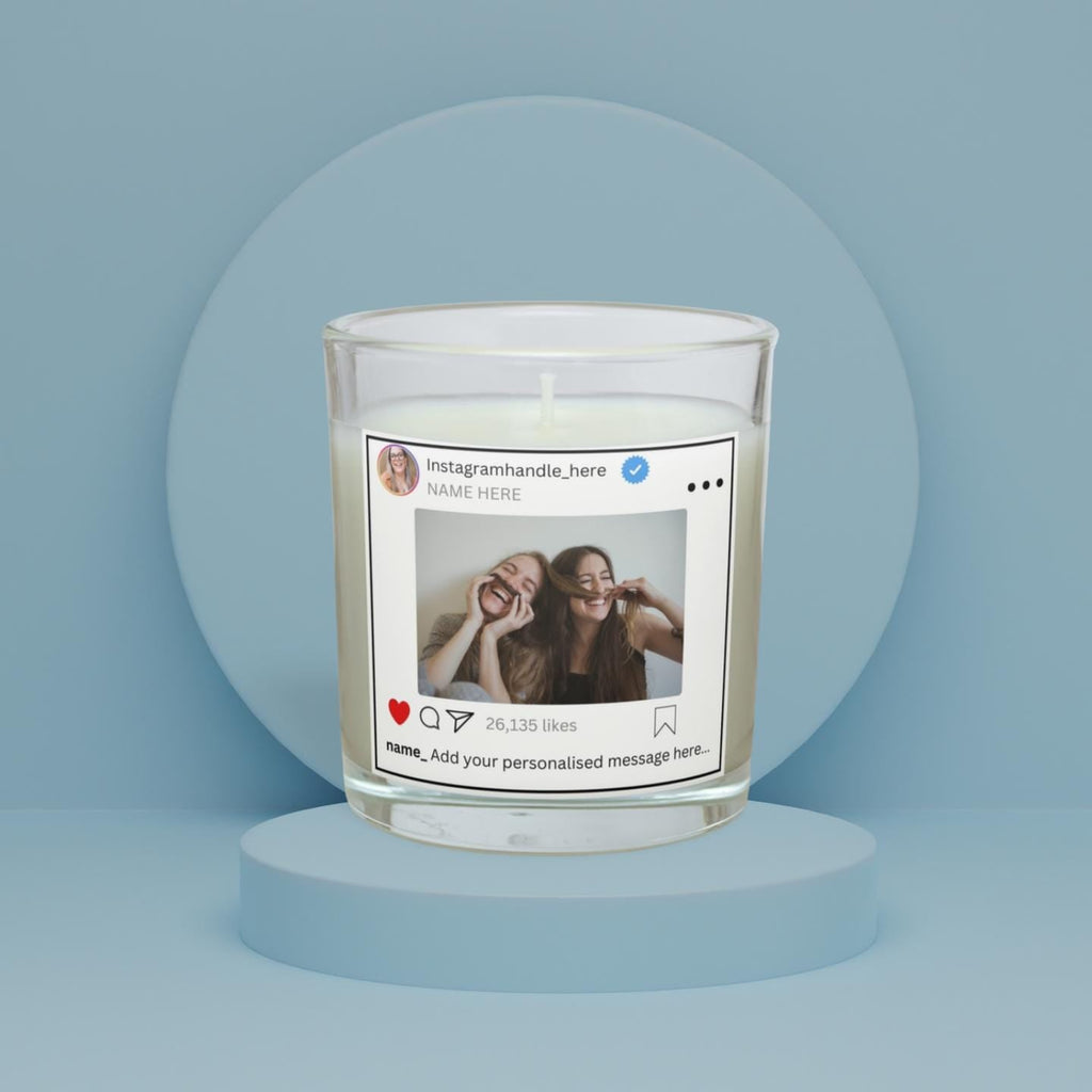 Instagram Post Personalised Candle | Instagram Lover Photo Gift | Gift for Instagram | Instagram Photo Candle | Photo Message Candle Gift Etsy
