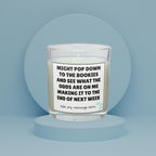 Dramatic Friend Funny Personalised Candle | Novelty Bookies Gift | Funny Sarcastic Friend Humour | Work Friend Gift | Odds on Surviving Gift Etsy