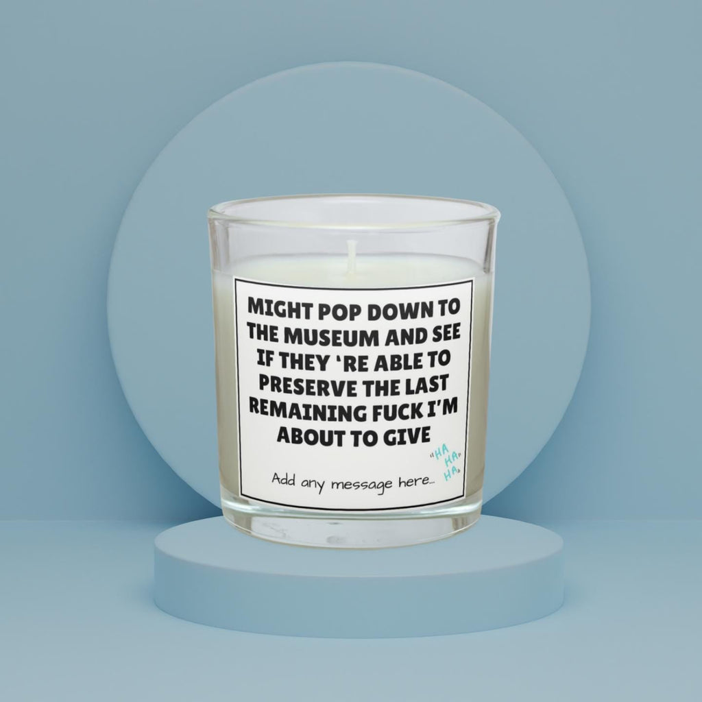 Funny Last Fuck Candle | Last Fuck Quote Gift | Personalised Last Fuck Meme | Funny Office Gift | Gift for Her | Gift for Him | Secret Santa Etsy