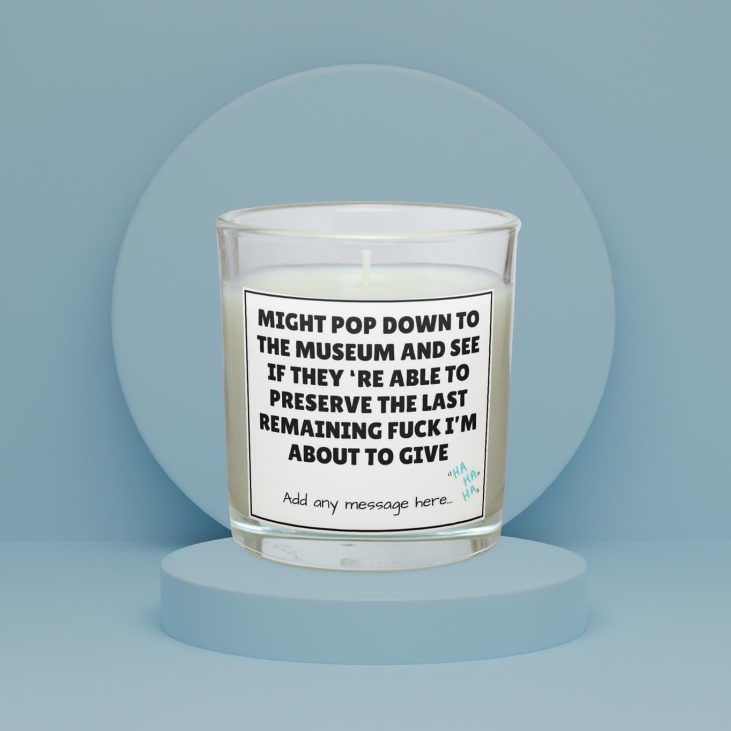 Funny Last Fuck Candle | Last Fuck Quote Gift | Personalised Last Fuck Meme | Funny Office Gift | Gift for Her | Gift for Him | Secret Santa Etsy