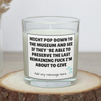 Funny Last Fuck Candle | Last Fuck Quote Gift | Personalised Last Fuck Meme | Funny Office Gift | Gift for Her | Gift for Him | Secret Santa Etsy