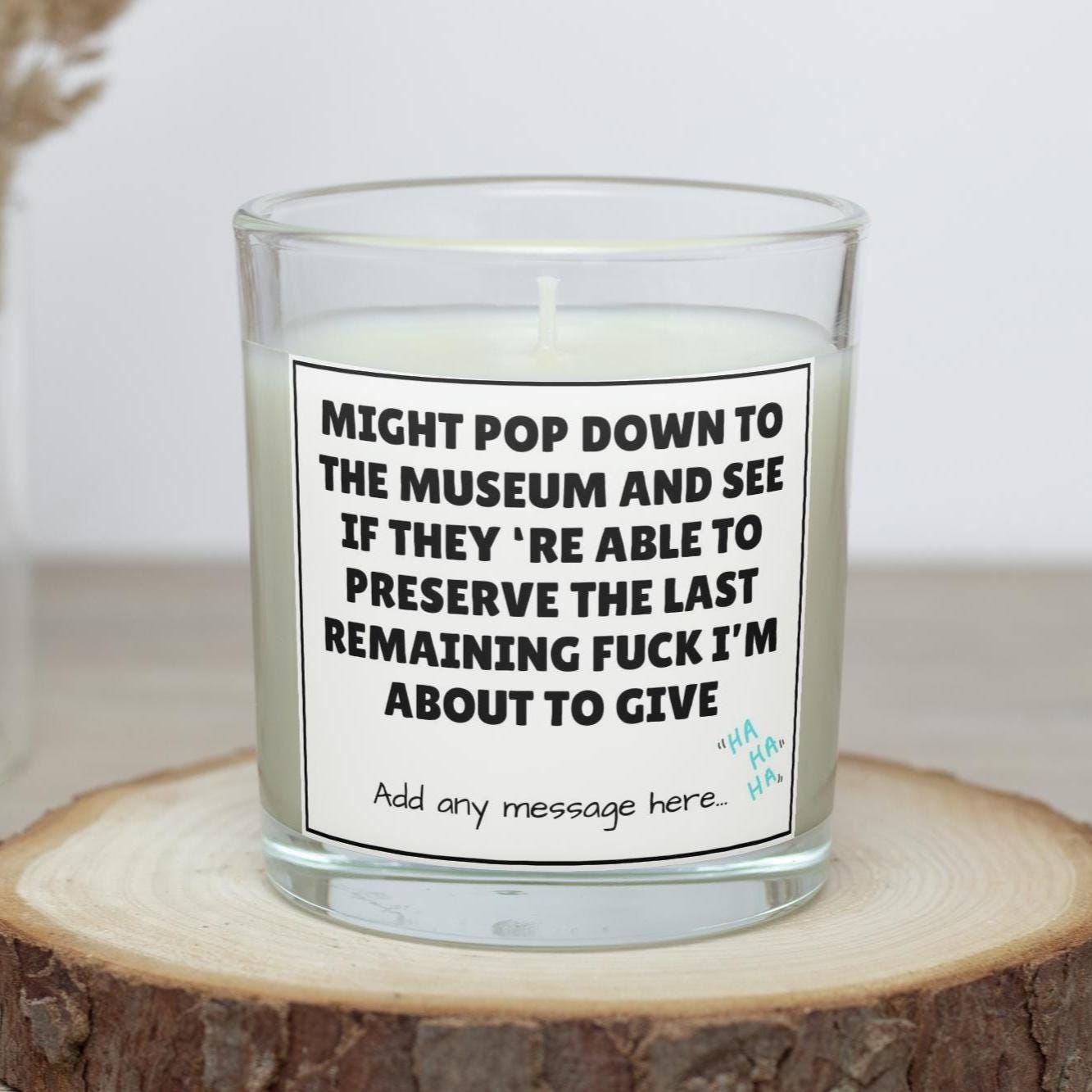 Funny Last Fuck Candle | Last Fuck Quote Gift | Personalised Last Fuck Meme | Funny Office Gift | Gift for Her | Gift for Him | Secret Santa Etsy
