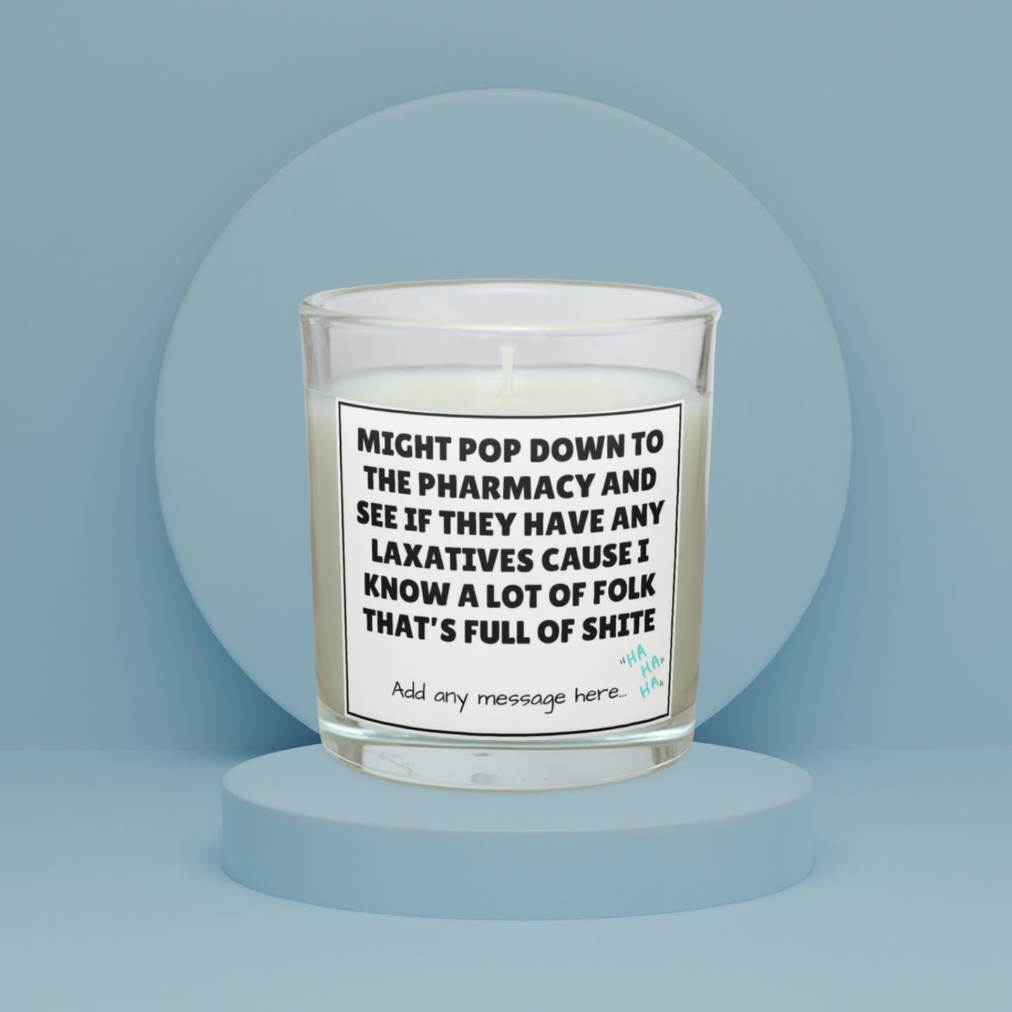Full of Shit Funny Joke Candle | Funny Sarcastic Gift for Friends | Laxatives Joke Gift | Secret Santa Rude Gift | Shite Joke Candle Gifts Etsy