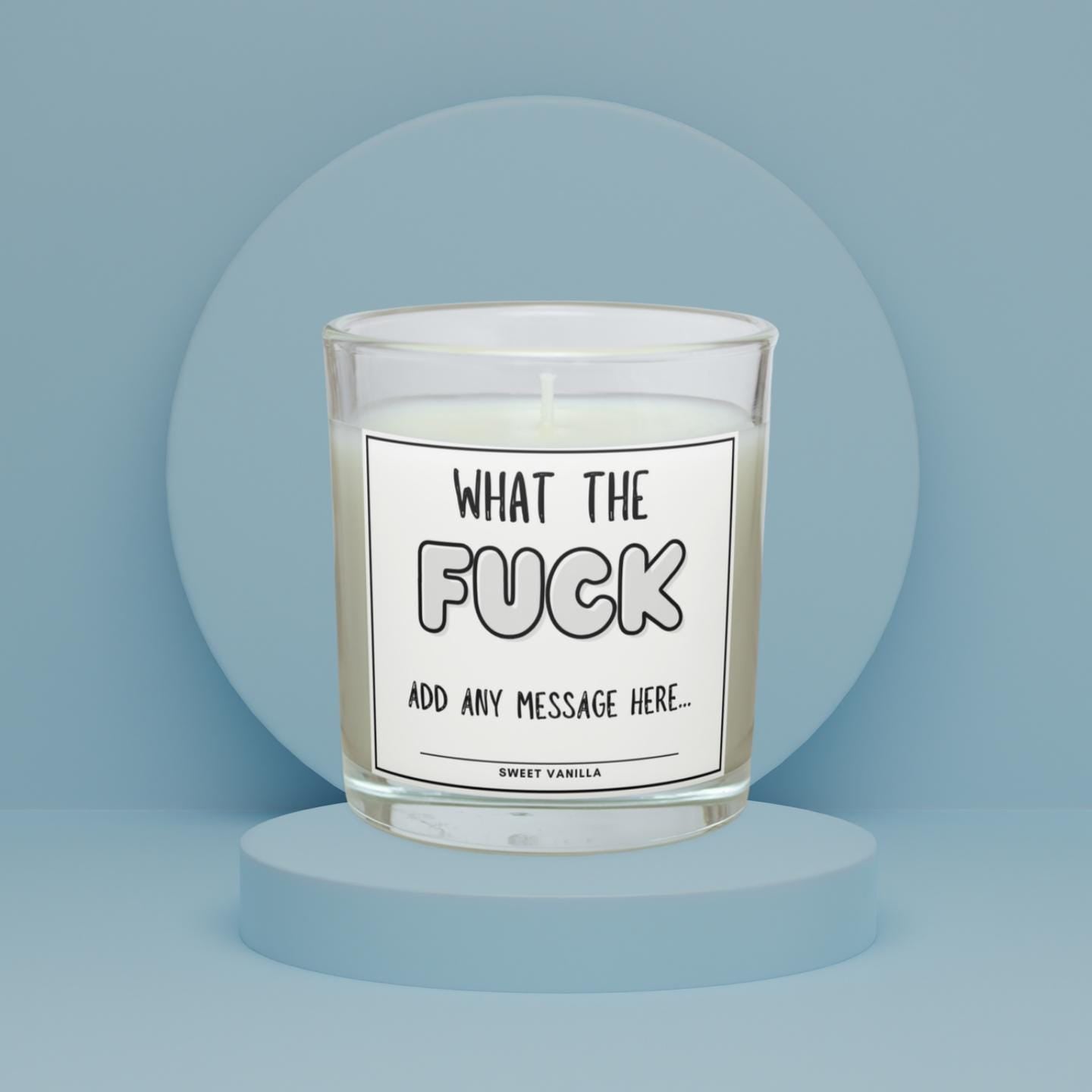 What The Fuck Personalised Candle | Funny Candle | Novelty Gift | What The Fuck Gifts | Funny Adult Gifts | Funny Candle Gift For Friend Etsy
