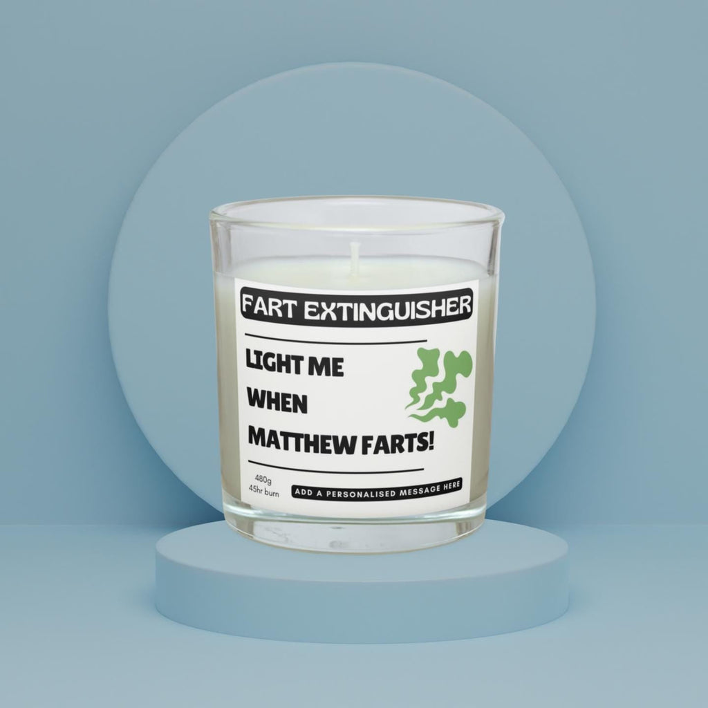 Fart Extinguisher Name Personalised Candle | Funny Fart Candle | Funny Fart Joke | Smelly Dog Fart Joke | Novelty Fart Personalised Candle Etsy
