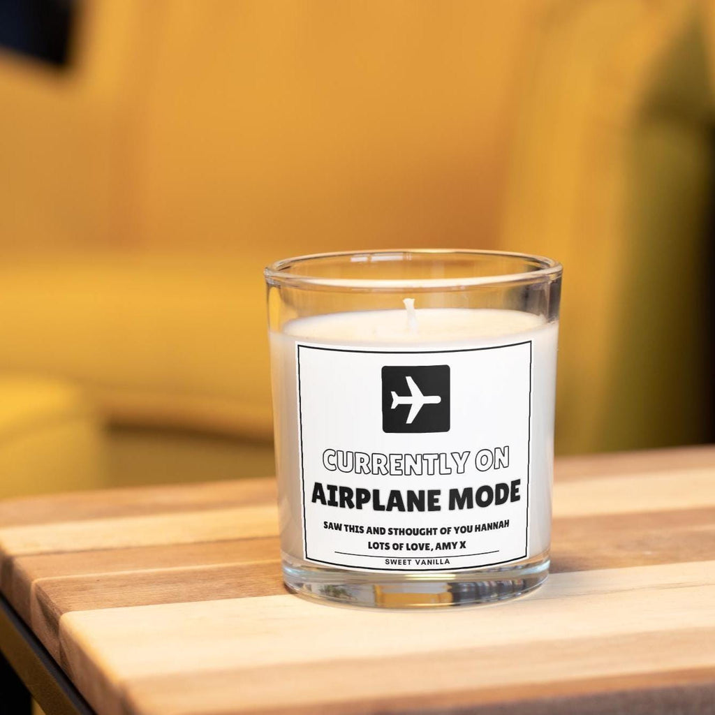 Airplane Mode Personalised Candle | Funny Candle | Novelty Gift | Work Friend | Lazy Gifts | Funny Candle | Sister | Mum | Best Friend Gifts Etsy