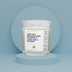 Funny Review Personalised Candle | Review Message Gift | Funny Review Joke Gift | Funny Secret Santa Gift | Funny Christmas Present Etsy