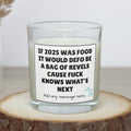 Funny 2025 Year Candle | Novelty Meme Gift | 2025 Bag of Revels Pun | 2025 Joke Message | Secret Santa Funny Candle | Work Friend | Family Etsy