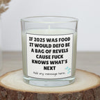 Funny 2025 Year Candle | Novelty Meme Gift | 2025 Bag of Revels Pun | 2025 Joke Message | Secret Santa Funny Candle | Work Friend | Family Etsy