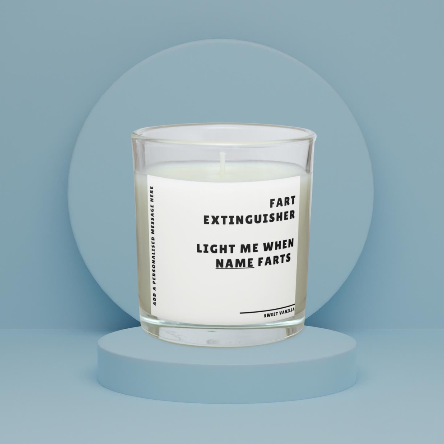 Funny Fart Personalised Candle | Novelty Fart Gift | Funny Joke Gift | Smelly Joke | Funny Gift for Dad | Brother Gift | Funny Home Decor Etsy